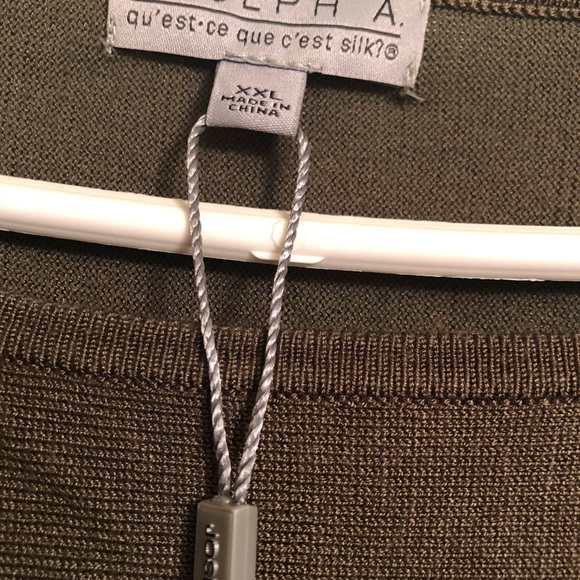 Joseph Allen Olive Sweater Sz XXL - Picture 2 of 5